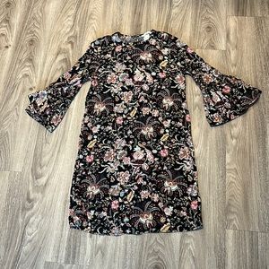 H&M floral black dress size S